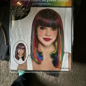 Colorful Rainbow Wig for Women